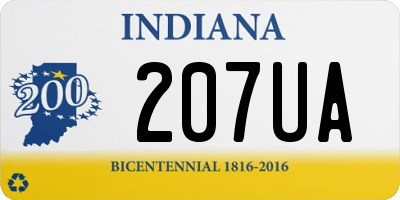 IN license plate 207UA