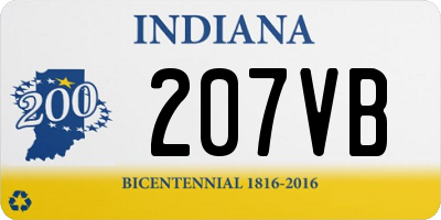 IN license plate 207VB