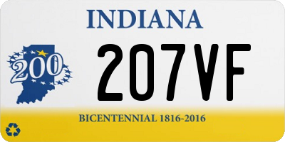 IN license plate 207VF
