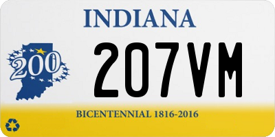 IN license plate 207VM