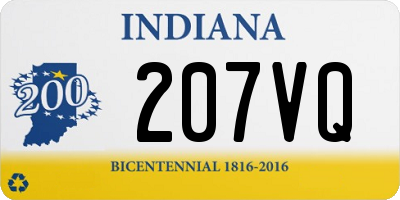 IN license plate 207VQ