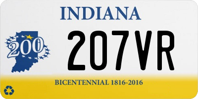 IN license plate 207VR