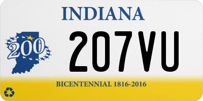 IN license plate 207VU