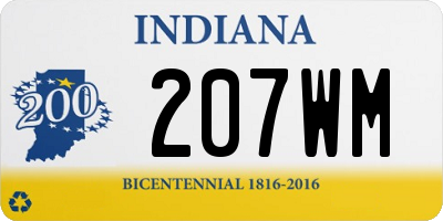 IN license plate 207WM