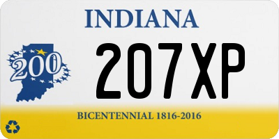 IN license plate 207XP