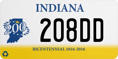 IN license plate 208DD