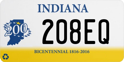 IN license plate 208EQ