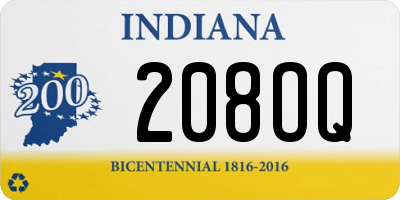 IN license plate 208OQ