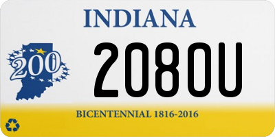 IN license plate 208OU