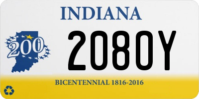 IN license plate 208OY