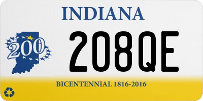 IN license plate 208QE