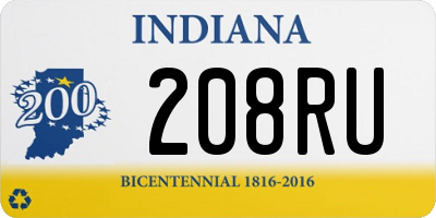 IN license plate 208RU