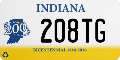 IN license plate 208TG