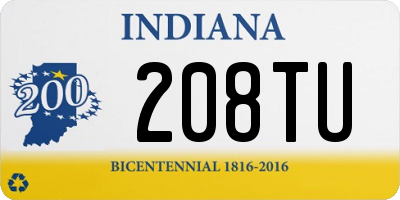 IN license plate 208TU