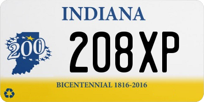 IN license plate 208XP