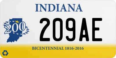 IN license plate 209AE