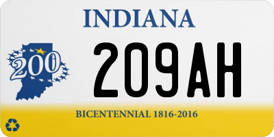 IN license plate 209AH