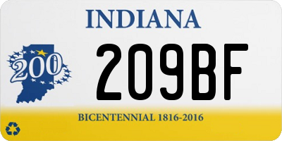 IN license plate 209BF