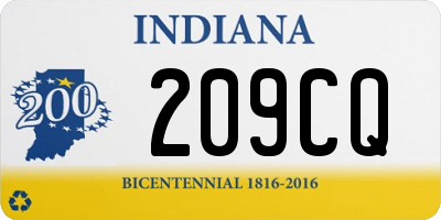 IN license plate 209CQ