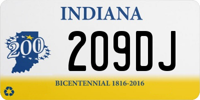 IN license plate 209DJ