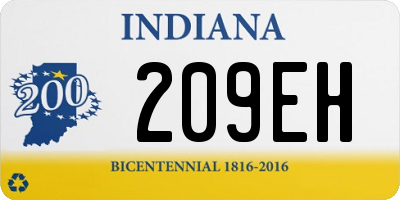 IN license plate 209EH