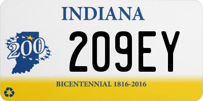 IN license plate 209EY