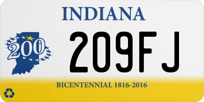 IN license plate 209FJ