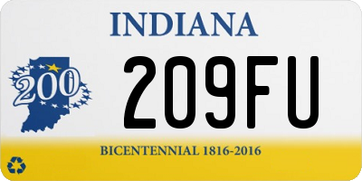 IN license plate 209FU