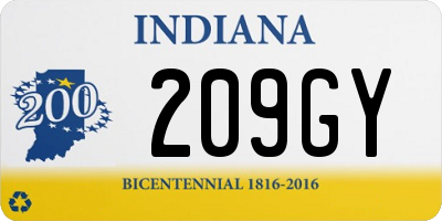 IN license plate 209GY