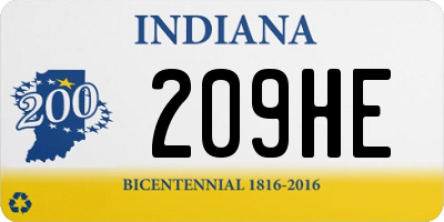 IN license plate 209HE