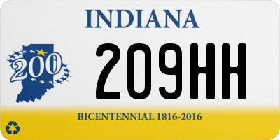 IN license plate 209HH