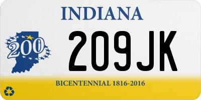 IN license plate 209JK