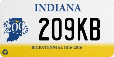 IN license plate 209KB