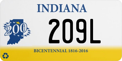 IN license plate 209L