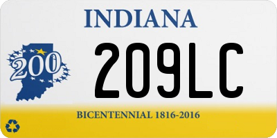 IN license plate 209LC