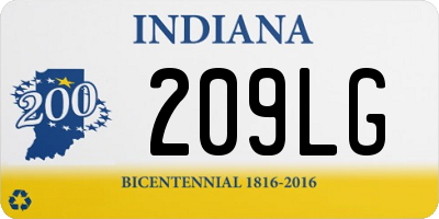 IN license plate 209LG