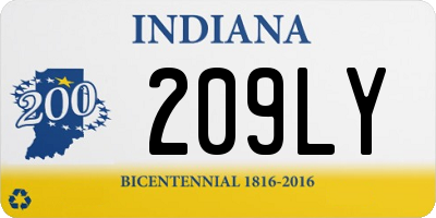 IN license plate 209LY
