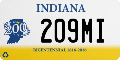 IN license plate 209MI