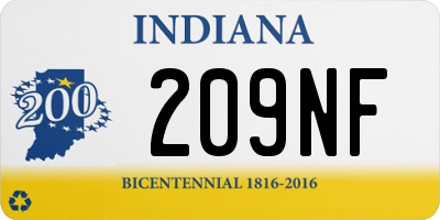 IN license plate 209NF