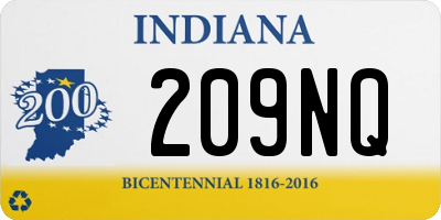 IN license plate 209NQ