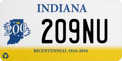 IN license plate 209NU