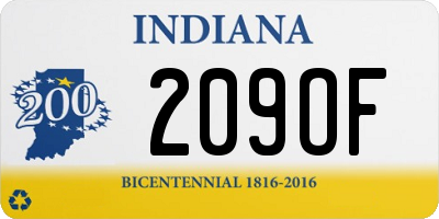 IN license plate 209OF