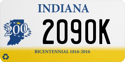 IN license plate 209OK