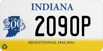 IN license plate 209OP