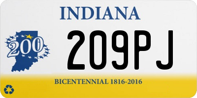 IN license plate 209PJ