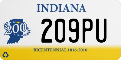 IN license plate 209PU