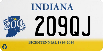 IN license plate 209QJ