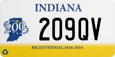 IN license plate 209QV