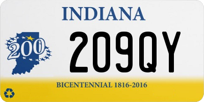 IN license plate 209QY