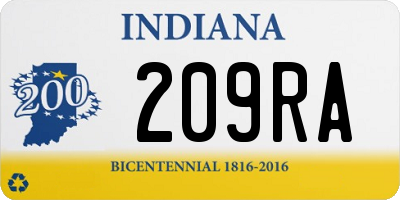 IN license plate 209RA